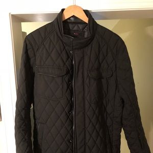 Tumi Black Quilted Jacket